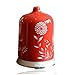 Smiley Daisy Aromatherapy Essential Oil Diffuser - Quiet Electric Ultrasonic with Beautiful Handcrafted Porcelain Cover - Continuous and Intermittent Mist with LED Light - 100 ML(Ruby Red)