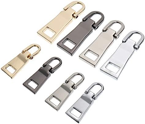 ファスナー 引き手 8個入り 大4個 小4個 ジッパー 交換 チャック 修理 財布 プルタブ 手作り 裁縫 靴 修理用 手芸 Diy 金属製 ファスナー修理キット カバン ブランド激安セール会場
