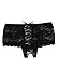 SOLYHUX Women's Sexy Lingerie Criss Cross Lace Boyshorts Panty Thong Underwear
