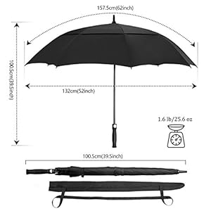 PengDa Parapluie de Golf Automatique - Grand parapluie ...