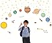Educational Solar System Wall Decals – Fun Planets in Space Wall Stickers – Space Exploration by treepenguin