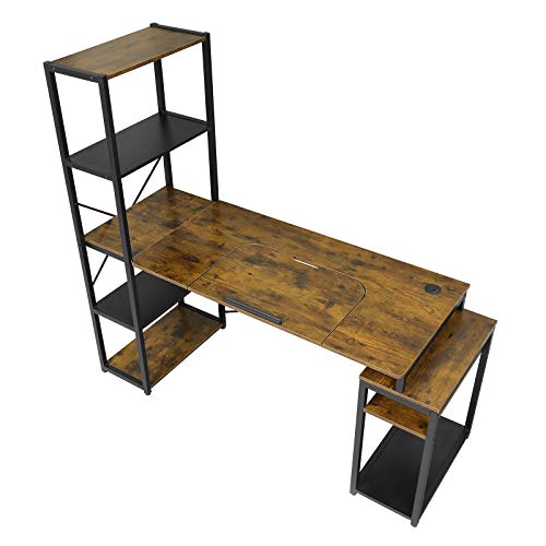 Sedeta Drafting Table Desk for Artists, Computer Desk with 5Tier