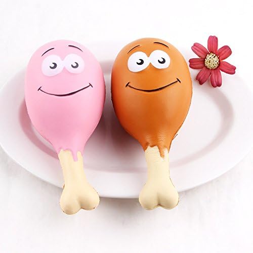 Raleighsee New Jumbo Squishies Toys Chicken Leg Slowly Rising Decompression Squeeze Toy Stress Relief Squishy Cream Scented Kawaii Cute 2 Pack