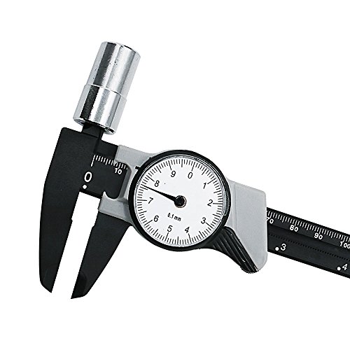 QST Express Dial Calliper Shockproof Plastic Vernier Calliper Metric Micrometre 4 Way Gauge Measuring Tool