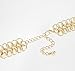 Mokingtop®Girls' Gold Plated Curb Chain Link Choker Necklace