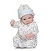 Pinky Realistic 26cm 10 Inch Mini Baby Doll Full Body Silicone Newborn Baby Lifelike Reborn Baby Doll Real Life Baby Boy Dolls Handmade Toy Cute Xmas Birthday Gift