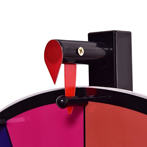 image for Giantex Tabletop Spinning Prize Wheel Editable Dry Erase Color 14 Slot