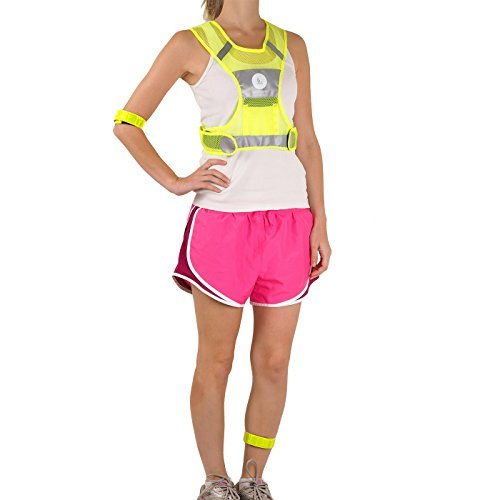 Reflective Vest for Running or Cycling Including Two 3M Scotchlite Safety Reflective Bands (Women and Men, with Pockets, Gear for Jogging, Biking, Walking)