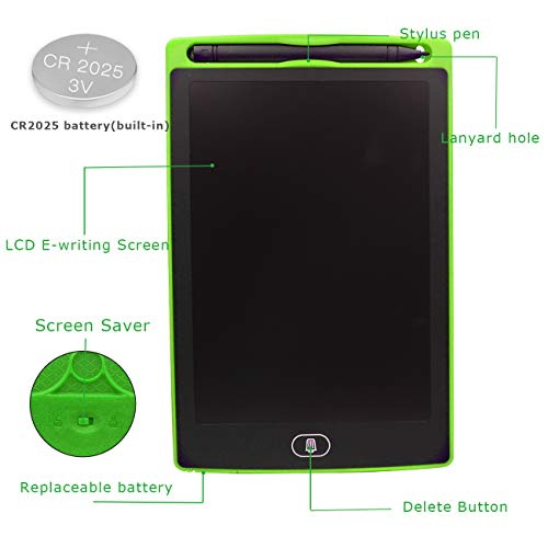 Matesy Girls Toys for 3 4 5 6 7 Year Old Girls, 8.5 inch LCD Drawing Board Writing Toys for 3 4 5 6 7 Year Old Girls Toys Age 3 4 5 6 7 Christmas 2019 Gift for 3 4 5 6 7 Year Old Girl Toy Age 3 4 5 6
