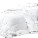 Adoric Down Alternative Comforter Queen Size White Quilted Duvet Insert Comforter with Corner Tabs, Dust Mite Resistant and Comfortable