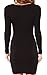 Face N Face Women's Knitting Sexy Casual Long Sleeve Short Dress Small Black