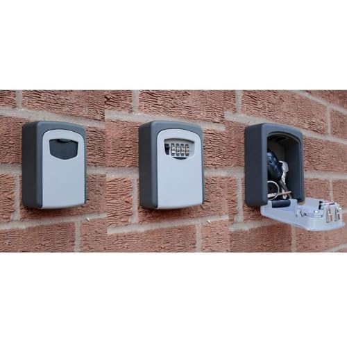 Nestling High Security Key Box Safe Wall Key 4 Digit Key Chest Combination Lock Store Keys