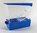 Blue Professional Dental Cotton Roll Dispenser Holder Organizer Deluxe with Pull-Out Tray