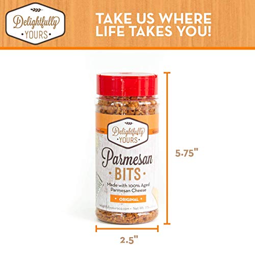 Delightfully Yours Parmesan Cheese Bits Gluten Free Salad Topping