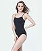 MISSALOE Women Seamless Basic Shapewear Mid-Thigh Bodysuit Comfort Bodyshaper, Black, Small