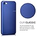 kwmobile Case Compatible with Apple iPhone SE (2022) / iPhone SE (2020) / iPhone 8 / iPhone 7 Case - Soft Slim Metallic TPU Silicone Cover - Metallic Blue