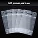 Hestya (50 Packs) Drink Bags Stand up Reclosable Zipper Drinking Pouches, 5.1 by 9.1 Inches, Translucent, 8 mil