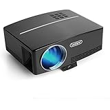 Video Mini Projector Portable HD Support 1080P Home Theater Projectors Quiet HDMI Multimedia Outdoor Movie Night Laptop Game iPhone iPad Smartphone Indoor Kids Room 220lux Typical Peak Brightness
