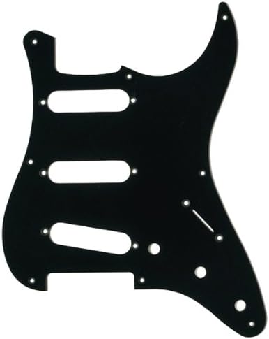 MIJ Pickguard For '57 Fender Stratocaster Black 1-PLY