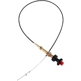 XYgdhqpt 1Pc VCGTX06 6Ft Heavy Duty Vernier Adjustable Lock Control Cable | Fit for 4100 Series PTO Dump Truck Mini Skid Steer Generator Marine Throttle System,0.088 Inch Stainless Steel Core (6FT)