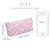 Pen Pencil Case Durable Stationery Multifunction PU Cosmetic Makeup Pouch Bag,Cute Unicorn Design,Set of 4