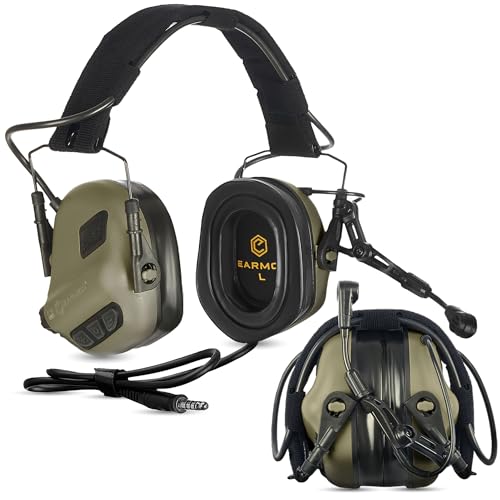 Photo 1 of EARMOR M32 PLUS 2024 Version Tactical Headset Hunting & Shooting Earmuffs with Microphone, Sound Amplification, Nato TP120 Jacket, Green