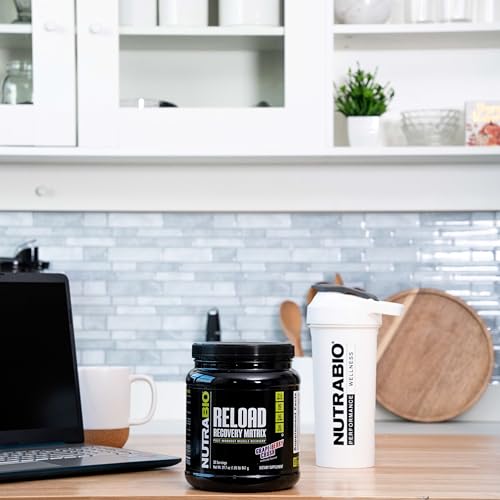 NutraBio Reload - Powerful Muscular Recovery Formula - Post-Workout Supplement - 3G Creatine - 8G BCAAs - 5G Glutamine - 30 Servings, Grape Berry Crush