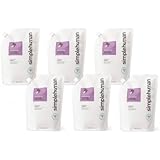 simplehuman Moisturizing Liquid Hand Soap Refill Pouch, Lavender/Vitamin E (6 Pack)