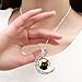 Women Shiny Green Eye Black Cat Crescent Moon Pendant Collar Necklace Time Gem Earrings Bracelet Set