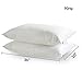downluxe Goose Feather Down Pillow - Set of 2 Bed Pillows for Sleeping with Premium 100% Cotton Shell,King