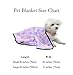 EXPAWLORER Fluffy Dog Blankets with Paw Print - Super Soft Warm Premium Fleece Pet Blanket, Cozy Flannel Throw for Small Dog Cat Puppy Kitty, Sleep Bed Mat Cover