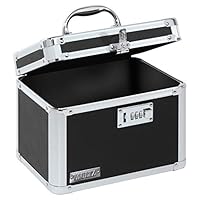 Vaultz Combination Lock Box, 7.75 x 7.25 x 10 Inches, Black (VZ00102-2)