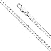 Men's 4mm Solid Sterling Silver .925 Curb Link Chain Necklace, Made in Italy (28 Inches)