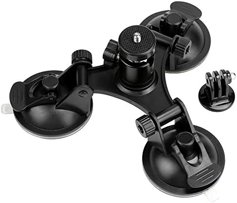 カメラホルダー 車載ホルダー 吸盤 販売 トリプルサクションカップマウント 車載マウント 三角形 固定 カメラ用 カメラ固定 トリプルサクションカップ