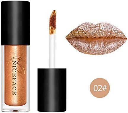 #2 Metallic Glitter Long Lasting Lipquid Lipstick Waterproof Lip Gloss