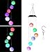 Easest Changing Colors Solar Power Mobile Wind Chime Spinner Lights Waterproof Windchime Outdoor Decorative Mobiles Hanging Ball Solar LED Lights for Patio, Yard,Garden,Pathway Lighting Decoration