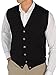 Paul Fredrick Men's Italian Extra Fine Merino Wool Button Front Sweater Vest