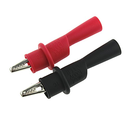 huanban072 Probe Test Lead with Alligator Clips Clamp Cable Digital Multimeter Test + 1000V 20A Test Lead