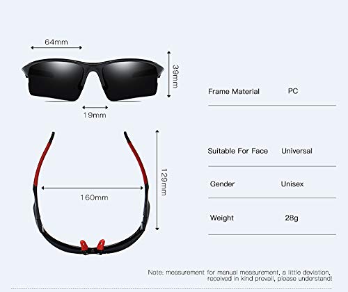 RONGXUE Sonnenbrille Ultraleichte Rahmen Und Leicht Zu Reinigende HD-Polarisationsbrille Sportbrille Mit PC TAC-Material… – Bild 8