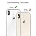 Clear Case for iphone Xs Max,Soft TPU Frame and Tempered Glass Back Double Protection Phone Cover for iPhone Xs Max (6.5 inch)