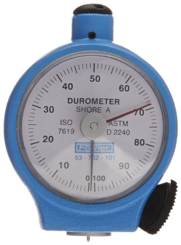 Fowler Full Warranty Economy Analog Portable Durometer, 53-762-101-0, 35 Blunt Taper Penetrator, 1 Shore Graduation, Shore Scale: A