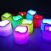 Set of 12 Colour Changing Flickering Flameless LED Candle Light Tea light Mood Light (Battery include) for Wedding Party Club Decor in White LD027
