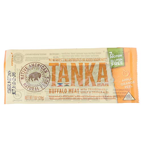 Bison Pemmican Meat Bars with Buffalo & Cranberries by Tanka, Gluten Free, Beef Jerky Alternative, Apple Orange Peel, 1 Oz, Pack of 12 - Thumbnail 3