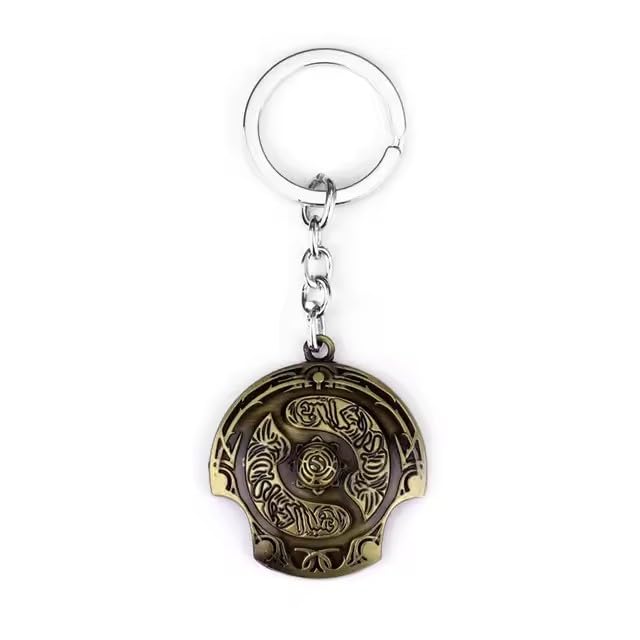 1Pcs/Lot Dota 2 Immortal Metal Talisman Keyrings TI