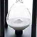 Bellaware Hourglass Sand Timer, 45 Minutes Wood Sand Clock White