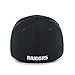 OTS NFL Oakland Raiders Men's Wilder Center Stretch Fit Hat, Black, Large/X-Large