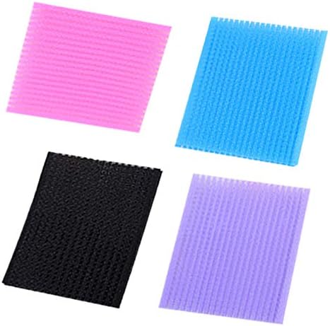 24PCS Hair Holders Hair Fringe Sticker Magic Hair Fixed Clip Colorful Multicolor Square Hair Pad Hair Fringe Makeup Accessories Tool for Styling, Cutting and Coloring