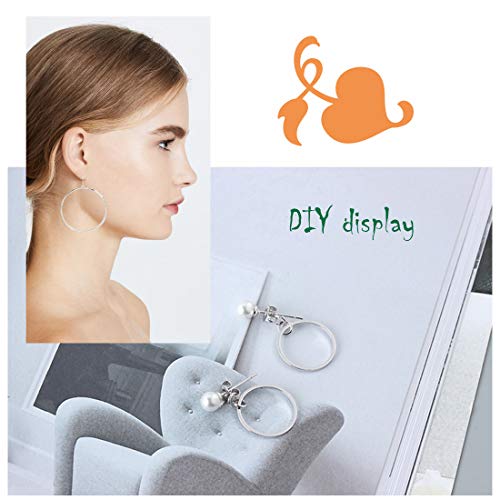 OBSEDE Hollow Stainless Steel Pendants Charm Circle Shape Frame Jewelry Findings Bezels for DIY Crafts Earring Necklace Making 60pcs