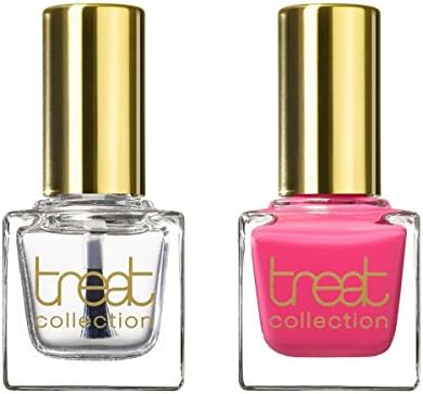 treat collection Natural Nail Polish Duo, Top and Base Coat, Dance Floor, 2 Count