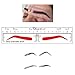CHOOSE-IT Eyebrow Ruler Sticker Microblading Stencils Eyebrow Shaping Stencils Microblading Supplies Disposable Adhesive Eyebrow Template Permanent Makeup Measure Tool 50Pcs Different Shapes(5 Shapes)